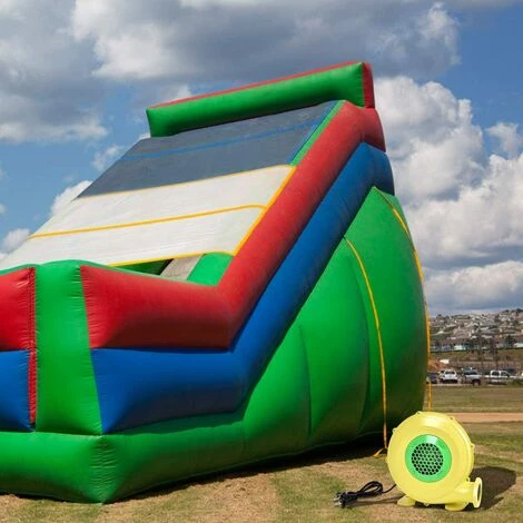 GOPLUS Pompe Electrique Gonflable De Ventilateur D’Air De Ch?teau Gonflable, Souffleur Electrique Avec Moteur, Jaune – Image 3