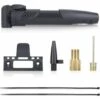 Kueatily Pompe à Vélo Mini Pompe Pour Vélo, Avec Aiguille, Kit De Raccordement Avec Colle, Capuchons De Valve De Vélo Et Soutien
