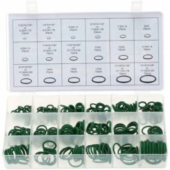 ASUPERMALL 270Pcs Assortiment Kit Voiture Hnbr A/C Systeme Climatisation O Ring Joints Set Outil, Vert