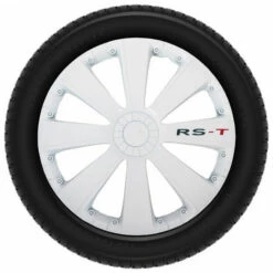 AUTOSTYLE Ensemble D'enjoliveurs - 15 Pouces - RS-T Blanc