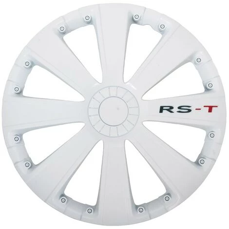 AUTOSTYLE Ensemble D'enjoliveurs - 15 Pouces - RS-T Blanc – Image 2