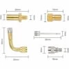 DONTODENT Connecteur D'adaptateur De Valve De Pompe à Vélo, Adaptateur De Valve Valve De Vélo Sur La Valve De Voiture SV AV DV Ballon Aiguille à Bille (lot De 12)