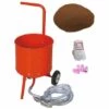 EQUIPEMENT EXPRESS SICOBA Sableuse Mobile Sur Roulettes 50lb 23kg + Sac 20 Kg D'Abrasif Garnet Mesh 120A+