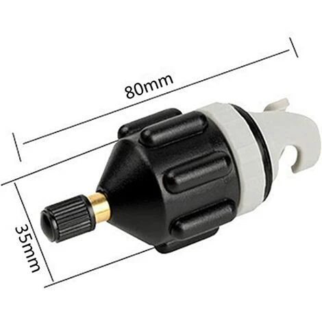 TANABATA Adaptateur De Kayak, Adaptateur Pompe Kayak Embout De Gonflage Adaptateur De Valve Convertisseur De Pompe à Air Pour Sup Paddle Gonflable Bateau Pneumatique Kayak – Image 2