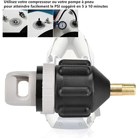 TANABATA Adaptateur De Kayak, Adaptateur Pompe Kayak Embout De Gonflage Adaptateur De Valve Convertisseur De Pompe à Air Pour Sup Paddle Gonflable Bateau Pneumatique Kayak – Image 3
