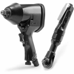 STAHLWERK Jeu D'outils à Air Comprimé, Clé à Cliquet 1/2 Pouce, Robuste Clé à Chocs Rotative à Air Comprimé Et Clé à Cliquet 16 Pièces