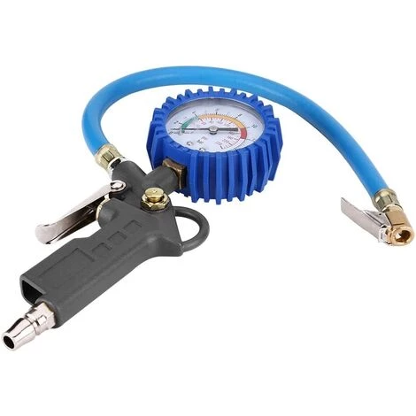 TANABATA Manomètre Numérique Pneu,Pistolet De Gonflage Jauge De Gonfleur De Pneu Jauge De Pression Des Pneus Pression D'Air Testeur 0-220PSI Pour Voiture Camion Moto â Image 2
