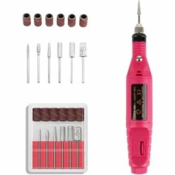 TANABATA Perceuse à Ongles, Perceuses à Ongles Acryliques Portables, Kit De Lime à Ongles électrique Pour Ponceuse à Ongles épais, Ensemble Professionnel D'art D'ongle Pour Salon à Domicile