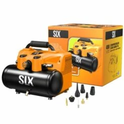 SILEX Compresseur D’air Portatif 6L Sur Batterie 40V SLX® - 8 Bar Max +2 Batteries Lithium 4 Ah