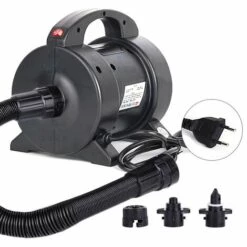 ASUPERMALL Degonfleur Electrique Portatif De Gonfleur De Pompe A Air De Gonflage Rapide De Pompe De Matelas D'Air De Pompe Electrique 1600W Avec 2 Buses Pour Le Bateau De Radeau De Lit D'Air