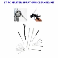 SUPERSELLER Accessoire Pour Aérographe Pneumatique 17 Pistolets De Pulvérisation, Kits D'outils De Nettoyage Et D'entretien Des Buses De Pistolet De Pulvérisation, Ensemble D'aiguilles Et De Brosses, Accessoires De Nettoyage De Pistolet De Pulvérisation,