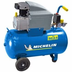MICHELIN Compresseur 50 Litres Gros Débit D'air 2,5 CV Lubrifié