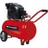 Einhell Compresseur TE-AC 270/50/10 (1800 W, Max. 10 Bar, Réservoir 50 L, Réducteur De Pression, Valve Anti-retour/sécurité, Longue Durée Grâce à La Lubrification à L'huile)
