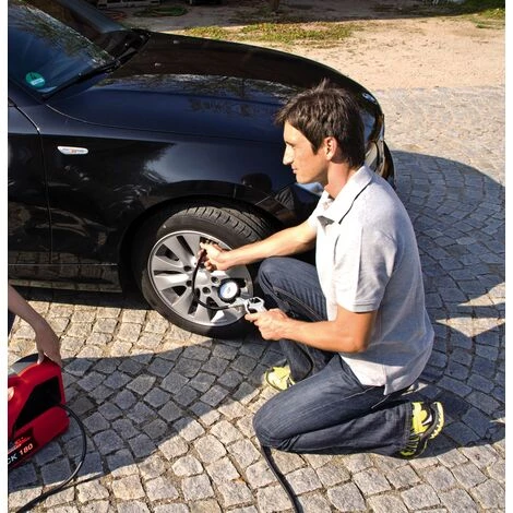 Einhell Compresseur TE-AC 270/24/10 (1800W, Capacité De La Cuve : 24 L, Clapet Anti-retour, Vis De Purge) – Image 2