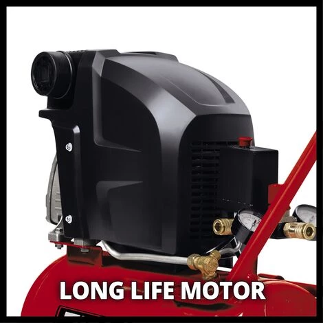 Einhell Compresseur TE-AC 270/24/10 (1800W, Capacité De La Cuve : 24 L, Clapet Anti-retour, Vis De Purge) – Image 3