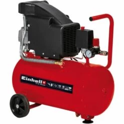Einhell Compresseur TC-AC 190/24/8 (1500 W, Puissance D'aspiration 165 L/mn, Pression Maximale 8 Bar, Débit D'air 0, 4, 7 Bar : 110 L/m, 75 L/m, 55 L/m, Capacité De La Cuve: 24 L)