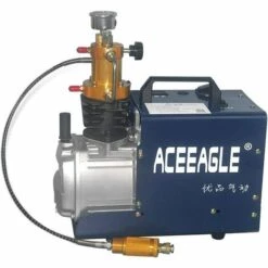 GOJOY Pompe De Compresseur D'air Haute Pression Avec Pression Réglable, Arrêt Manuel 300BAR 30MPA 4500PSI, Pompe à Air électrique PCP Avec Manomètre Pour Pistolet à Air Comprimé HPA Airsoft Paintball Airgun