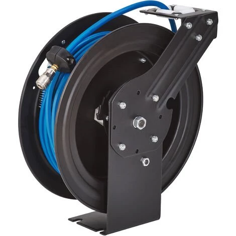 KRAFTPLUS K.985-8415 Enrouleur à Tambour Automatique De Tuyau 1/4" - 15 M - à Air Comprimé - Dévidoir De Flexible Auto-rétractable – Image 2