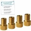 LITZEE Lot De 4 Adaptateurs De Valve De Vélo – Adaptateur De Valve Pour Valve DV SV – Adaptateur De Valve De Vélo Avec Instructions – Adaptateur De Valve De Roue