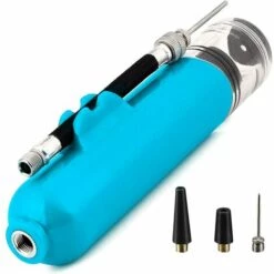 LITZEE Pompe à Ballon Multifonction Avec Aiguille Et 2 Buses Pour Ballon De Basket-ball, Football, Volleyball, Bleu