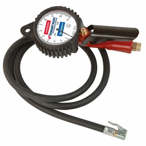 SCHRADER PACIFIC PISTOLET MANOMETRE DE GONFLAGE EURODAINU CONTROLEUR DE PRESSION TUYAU 1M50 – Image 4