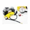 HELIOTRADE Compresseur D'air PRO Double Cylindre 12V 10 Bars + Manomètre Pneus 4x4 Voiture