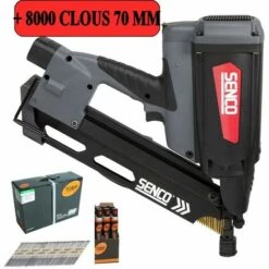 SENCO SGT90I CLOUEUR A GAZ DE CHARPENTE CLOUS 50/90mm 34° + 8000 Clous 2.8x 70 Mm