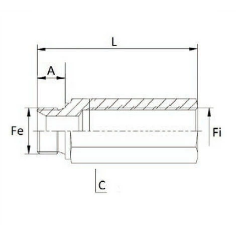 LEM SELECT Colonnette Male-Femelle 1/4" Pour Valve Parachute (Lot De 2) â Image 2