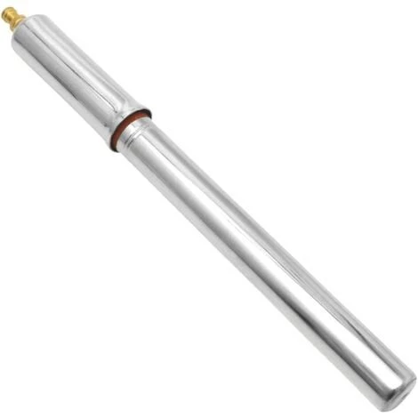 CYCLINGCOLORS Pompe Gonflage Acier Chromé 250mm Avec Flexible Presta Schrader Colliers De Fixation Vélo Poussette Trottinette