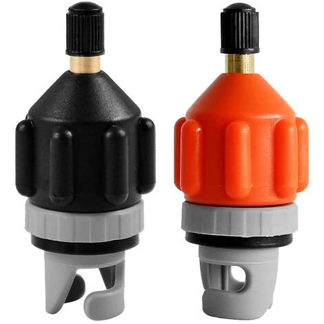TINOR 2PCS Adaptateur De Pompe Orange Adaptateur De Kayak Noir Adaptateur De Pompe Pour Bateaux Adaptateur Pompe Kayak Pompe à Air Pneumatiques Kayak Pompe Pour Canots Pneumatiques Kayak Pompe Pied