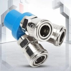 1/4 "C-Type 2/3 Voies Splitter Coupler Triomphe Pneumatique Raccord Rapide Compresseur Compresseur Connecteur( 3 Way Quick Fitting)