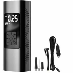 SUPERSELLER Compresseur D'air Portable Batterie Puissance Gonfleur De Pneu Rechargeable Sans Fil D'urgence LED Pompe à Air électrique Pour Voiture Vélos Moto Balles 150 PSI - Fil - Fil