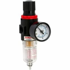 TINOR Filtre Air Régulateur, Séparateur Eau Compresseur, Séparateur Eau Huile Filtre, Huile Eau Filtre Compresseur, Postuler à Filtrez L'Humidité, Protégez Outils à Air Comprimé, Dispositifs Pneumatiques