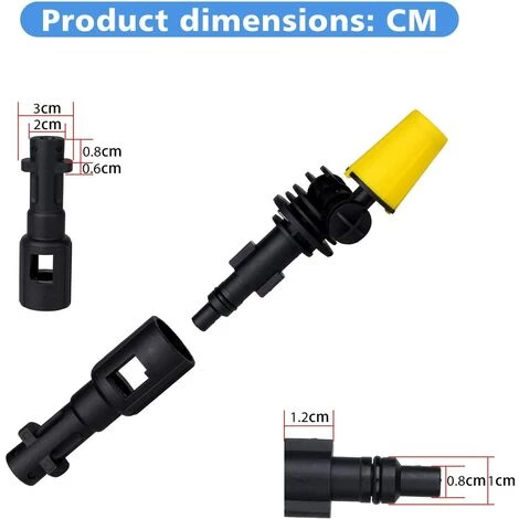 DECKON Jeu De Barres Flexible Et Pivotant à 360° Pour Les Nettoyeurs Haute Pression De La Série LAVOR â Image 3