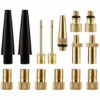 Adaptateur De Pompe à Vélo, Embout Pompe Velo En Cuivre Pur, Aucune Fuite D'air, Valve DV AV SV Sans Décoloration Pour Pompe à Vélo,Starlight,15pcs