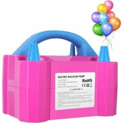 ZHUOXUAN 600W Pompe à Ballon Electrique, Gonfleur Electrique Ballon Portable,Gonflage Ballon Avec Double Buses D'air Du Ventilateur,pour Décoration De Fête,Mariage,Anniversaire,Activités,Festival,Rose