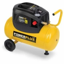 POWER PLUS Compresseur 1100 Watts 24 Litres Non Lubrifié