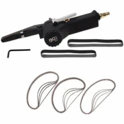 BGS TECHNIC LOT LIME PONCEUSE POLISSEUSE PNEUMATIQUE ET 12 BANDES 10 X 330 SUPPLEMENTAIRES