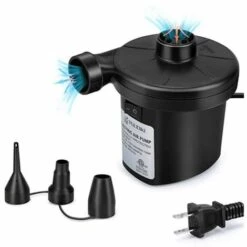 GUAZHUNIFR Gonfleur De Piscine Gonfleur Electrique,Pompe à Pagaies (AC 220V-240V/12V) KFZ Anschlusskabel Gonfleur Electrique Paddle Piscine, Pompes à Pagaies Pompe Pour Lit à Air, Gonflable Pompe.Gu.B/bon