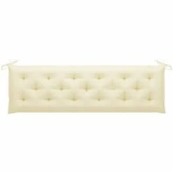 NOVA Oreiller Du Banc De Jardin 180x50x7 Cm En Différentes Couleurs Tissu Coussin De Banc De Jardin Blanc Crème 180x50x7 Cm Tissu Couleur : Crème Blanche