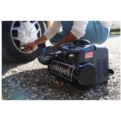 Compresseur 6L - SCHEPPACH - 6 Accessoires - 1200W - HC06 - Black Edition – Image 5