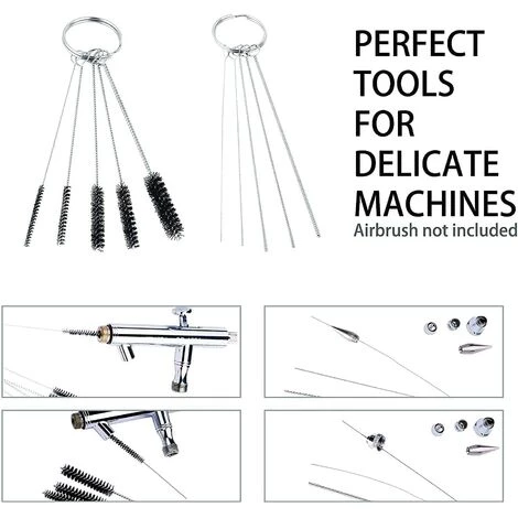 STARLIGHT SL.GT Kit De 3 Accessoires De Rechange Pour Le Nettoyage D'aérographe - Brosses Et Aiguilles En Acier Inoxydable – Image 3