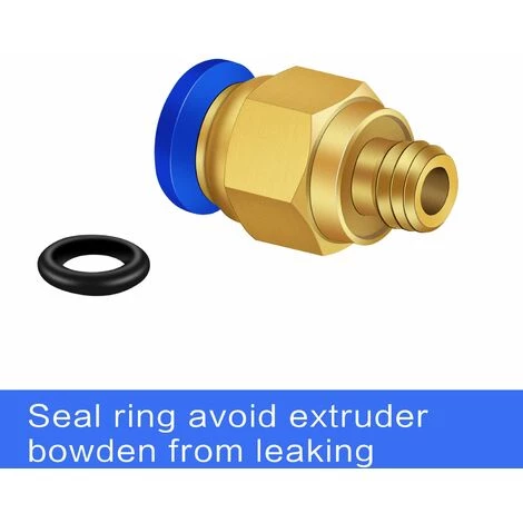 2pcs Connecteur Rapide D'air Raccords Pneumatiques Connecteur Raccords Rapides Dia. 6mm Pour L'industrie Automatique(Blanc,PT3/8) GrooFoo – Image 3