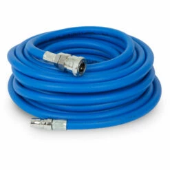 EBERTH Tuyau à Air Comprimé, Tuyau Dair Haute Pression Pour Compresseur, Longueur 10m, Diamètre 6mm X 11mm (intérieur X Extérieur), Raccord 1/4", 20 Bar, Accessoires Pour Outils Pneumatique