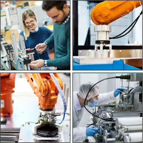 2 Pièces Connecteurs Pneumatiques, Raccords Rapides à Filetage Mâle, Noir Coude Pneumatique Connecteur, Convient Aux Outils De Bricolage(6mm, M5) GrooFoo – Image 4