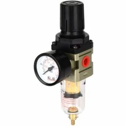 FLYME Reboot Séparateur D'eau à Air Comprimé 1/4" Réducteur De Pression Pour Compresseur Composants Pneumatiques Régulateur Filtre à Gaz Processeur