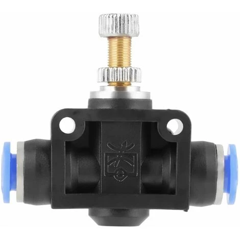 5pcs Tuyau Papillon Push-in Régulateur De Vitesse Valve De Contrôle Pneumatique De Débit D'Air Connecteur De Vanne Raccord Rapide 10mm GrooFoo – Image 5