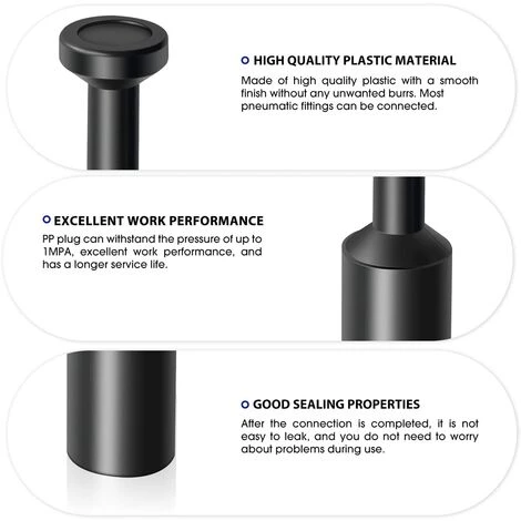 40 Pièces 14mm OD Pousser Pour Connecter Les Raccords De Prise, Raccords De Prise D'air Pneumatique GrooFoo â Image 2