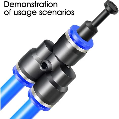 40 Pièces 14mm OD Pousser Pour Connecter Les Raccords De Prise, Raccords De Prise D'air Pneumatique GrooFoo â Image 4