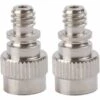 CYCLINGCOLORS 2x Raccord De Pompe Embout De Gonflage Universel Schrader Vers Dunlop Chambre à Air Connecteur Adaptateur Pneu Compresseur Vélo Voiture Ballon Piscine Matelas Gonflable